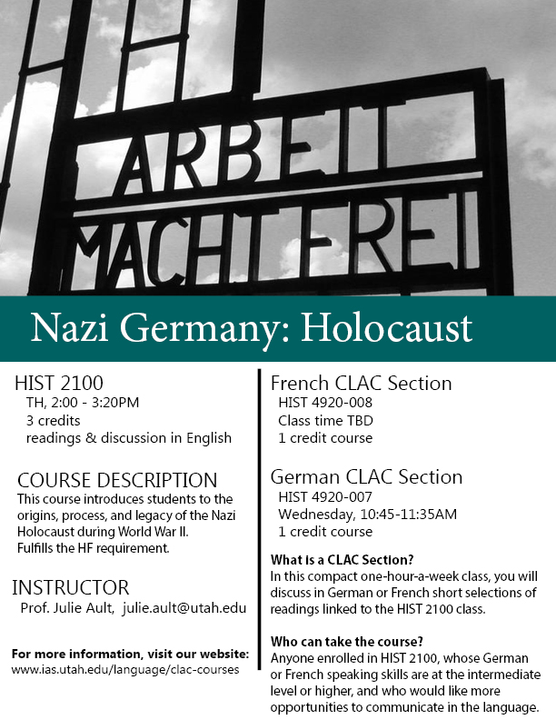 HIST 2100  Nazi Germany: Holocaust