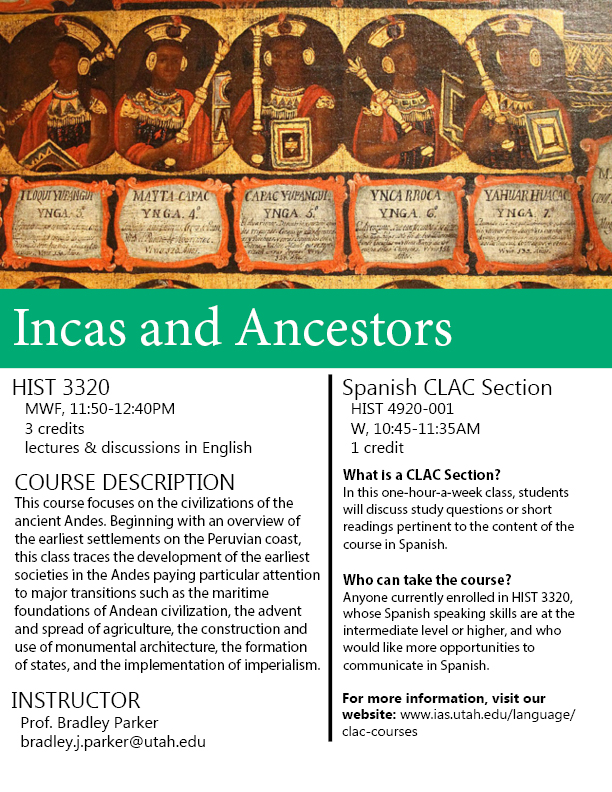 HIST 3320  Incas and Ancestors