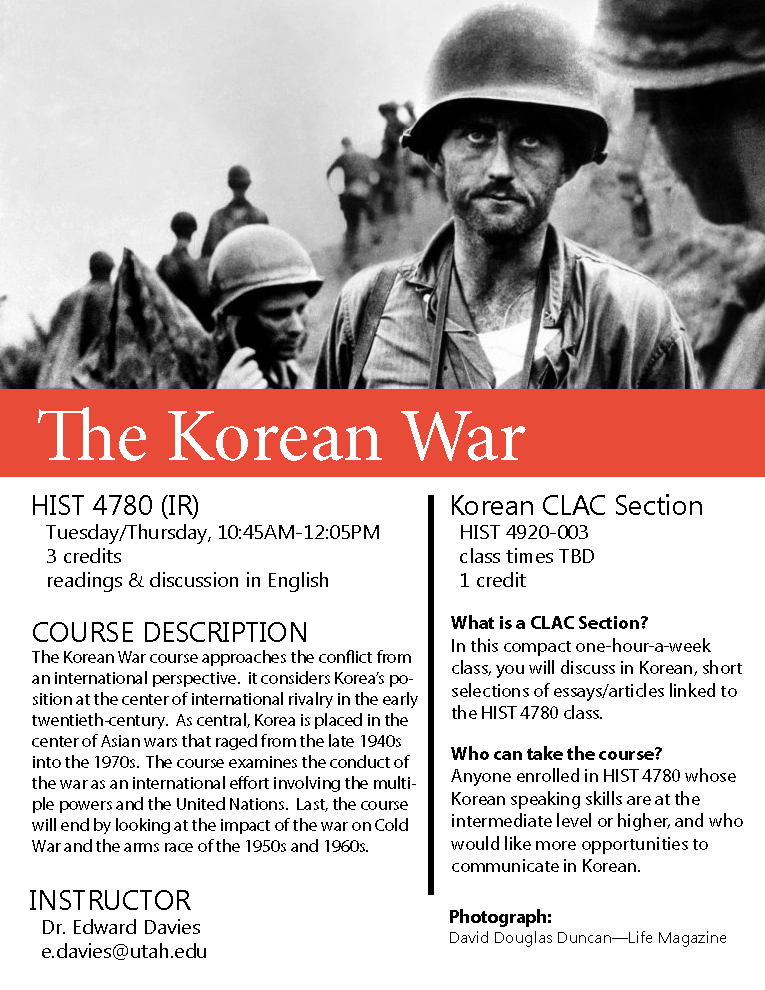HIST 4780  The Korean War
