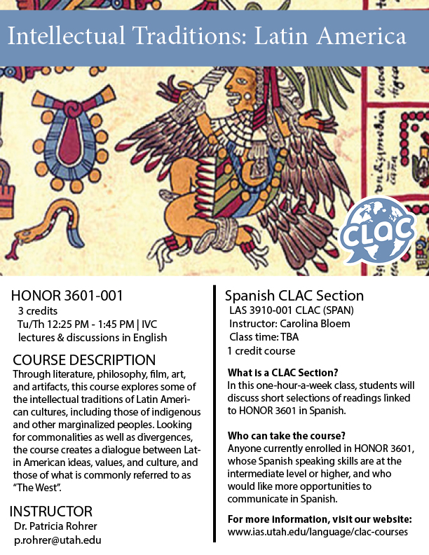 HONOR 3601  Intellectual Traditions: Latin America