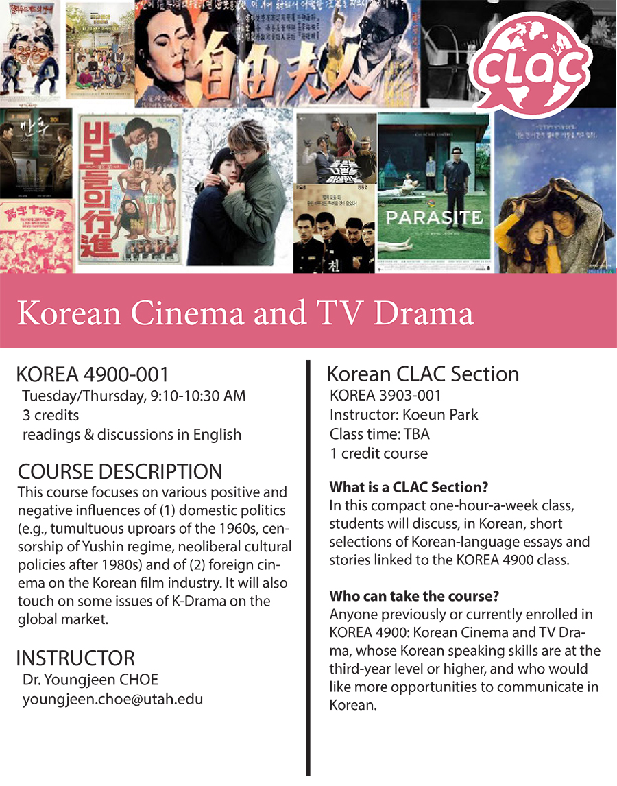KOREA 4900  Korean Cinema and TV Drama
