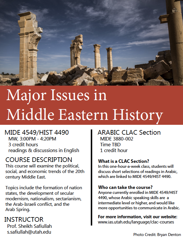 MIDE 4549  Major Issues in Middle Eastern History