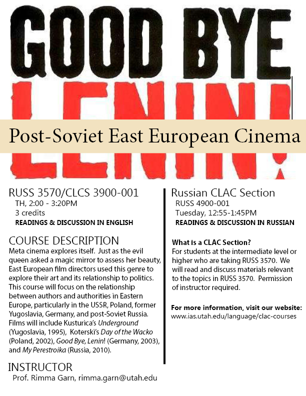 RUSS 3570  Post-Soviet East European Cinema