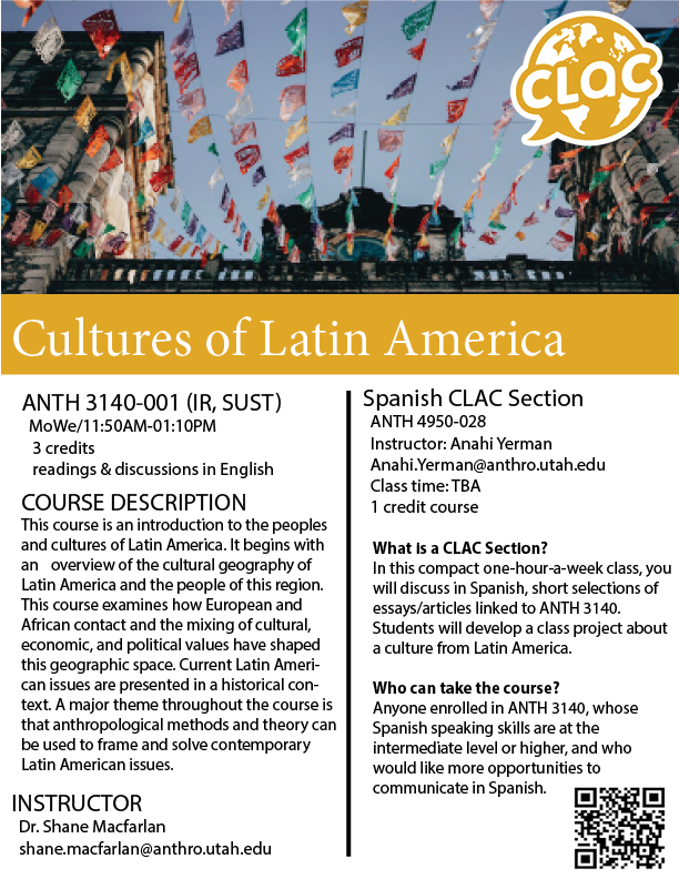 Culture of Latin America Anth 3140