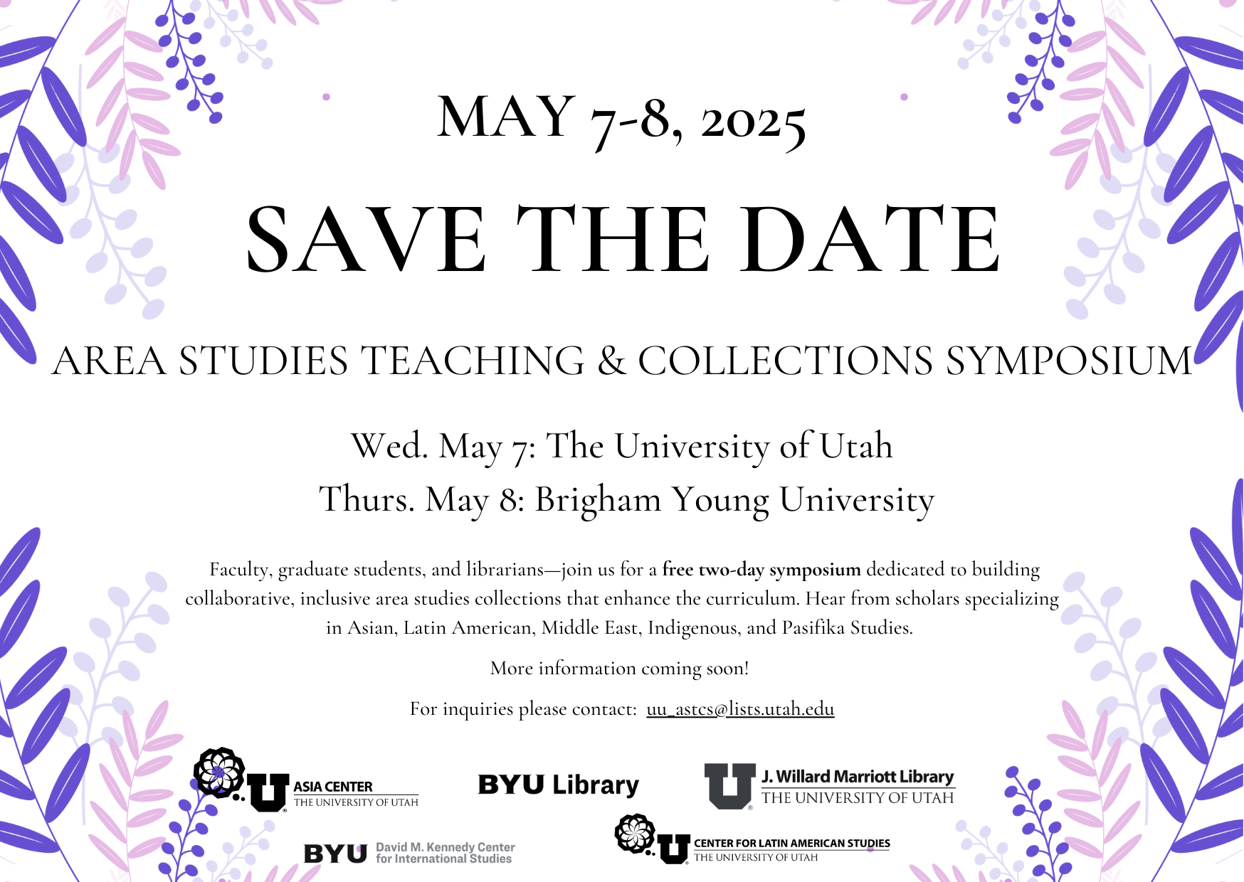 Save the date for Library Symposium